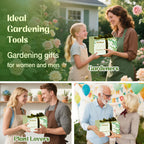Garden Tools 9 Pcs Heavy Duty Gardening Tool Set Green Tote Bag Men Women