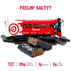 No Cow High Protein Bars, Chocolate Sea Salt - Healthy Snacks, 20g Vegan Protein, High Fiber, Low Sugar, Keto Friendly, Dairy & Gluten Free (12 Count)