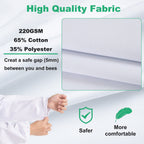 LONGADS Bee Suit for Men, Full Body Beekeeper Suit with Gloves and Veil XXL