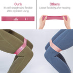TechStone Resistance Bands Set for Men and Women, Pack of 5 Different Levels Elastic Band for Home Gym Long Exercise Workout ��� Great Fitness Equipment for Training, Yoga ��� Free Carrying Bag (Pink)