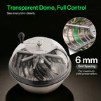 VIVOSUN 19" Bud Leaf Bowl Trimmer with Clear Dome, Stainless Steel Blades