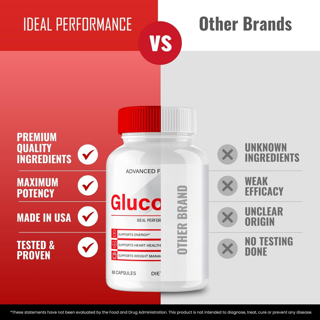 Gluco Plus Advanced Blood Formula Capsules, Official GlucoPlus Supplement Pills - Maximum Strength, All Natural for Healthy Circulation & Stable Level, Advanced Gluco Health Plus Reviews (2 Pack)