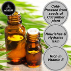 Naturevibe Botanicals Cucumber Oil 32 Ounces | 100% Pure and Natural | Great for Skin Care and Hair Care