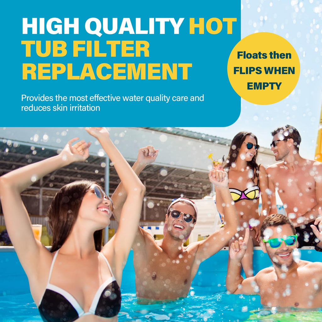 Kintillate Hot Tub Cartridge Compatible with Frog Ease Floating System Replacement for SPA Cartridges, Up to 600 Gallons, Smart Self-Regulating Water Treatment-6Pack