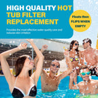 Kintillate Hot Tub Cartridge Compatible with Frog Ease Floating System Replacement for SPA Cartridges, Up to 600 Gallons, Smart Self-Regulating Water Treatment-6Pack