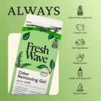 Fresh Wave Original Scent Odor Removing Gel Refill, 63 oz. | Safer Odor Absorbers for Home, Cooking, Trash, & Pets Areas | Natural Plant-Based Odor Eliminator