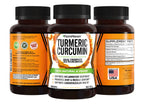 Turmeric Curcumin with BioPerine Black Pepper & 95% Curcuminoids, 1965mg, Maximum Absorption for Joint Support, Non-GMO Turmeric Capsules, Made in USA - 90 Veg Caps