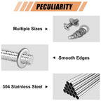 WEGOUP 900 Pcs Stainless Steel Flat Washers for Screws, Assorted Sizes