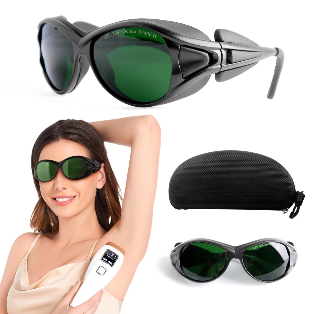 ULTREMA Laser Safety Glasses IPL 200-2000nm, IPL Laser Hair Removal Glasse, Red Light Therapy and Laser Cosmetology Operator Eye Protection.