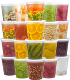 Dealusy 50 Set 32 oz Deli Containers with Lids, Leak-Proof BPA Free Plastic Take Out Bowls, Food Storage Containers for Takeout Meal Prep Storage, Freezer, Microwave & Dishwasher Safe