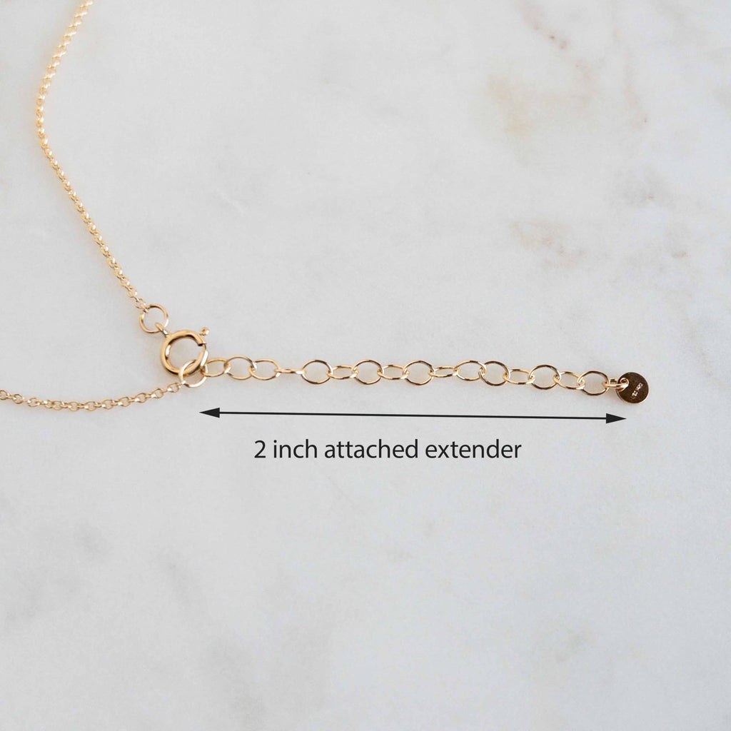 Austin Down to Earth Gold Cross Necklaces for Women, 14k Gold Filled Chain, Dainty Tiny Small Pendant, Christian Gift for Baptism Confirmation Graduation (16-18 inches, adjustable)