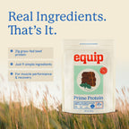 Equip Foods Prime Protein Powder | Clean, Grass Fed Beef Protein Powder for Women & Men | Carnivore Protein Isolate | Paleo, Keto Friendly | Gluten & Dairy Free | 30 Servings, Chocolate Mint