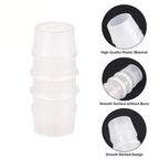 Quickun Plastic Hose Barb Fitting, 3/16" x 3/16" Barbed Splicer Mender Joint Adapter Union Fitting (Pack of 10)