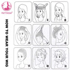 PATTNIUM Blonde Wig Short for Kids Girls Wavy Wig with Bangs Child Flaxen Blonde Wigs Synthetic Cosplay Halloween Party Costume Wigs (Flaxen Blonde)