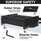 Sheenive Stadium Seats with Back Support, Padded Bleacher Seat Cushion