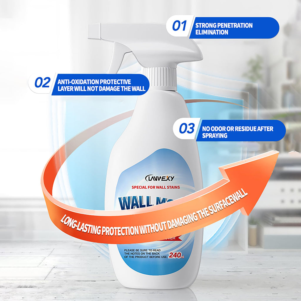 LANWEXY-Highly Effective Removal Spray,Wall Cleaner Spray-Bathroom Foam Cleaner for Shower,Wall,Ceiling,Wood,Kitchens,Tile,Killer with Prevention Inhibitor-2 bottles