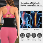 AMZBOSS Waist Trainer for Women Lower Belly Fat, Waist Sweat Band for Women, Belly Band Sweat Belt, Stomach Wrap, Faja Body Shaper (BLACK, Medium)