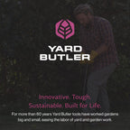 Yard Butler Manual Lawn Coring Aerator, ID-6C - Lawn Care Tool for Aerating - Long-Handled - Power-Coated Steel Construction - Comfortable Cushioned Handles Garden Tool - Easy to Use