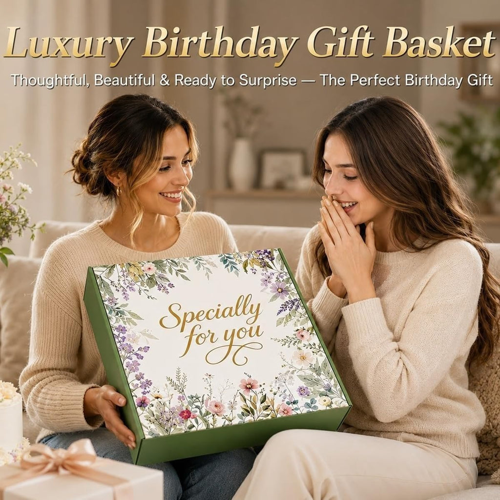 Birthday Gifts for Women, Christmas Self Care Gift Basket for Women, Thinking of You & Get Well Soon Gifts, Relaxing Spa Care Package for Mom, Sister, Best Friend, Her
