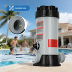 CL220 Off-Line Automatic Chlorinator Feeder Compatible with Hayward Chlorine Feeder for Swimming Pool Ponds Garden,Economy Off-Line Above-Ground Pool Automatic Chlorine Bromine Feeder