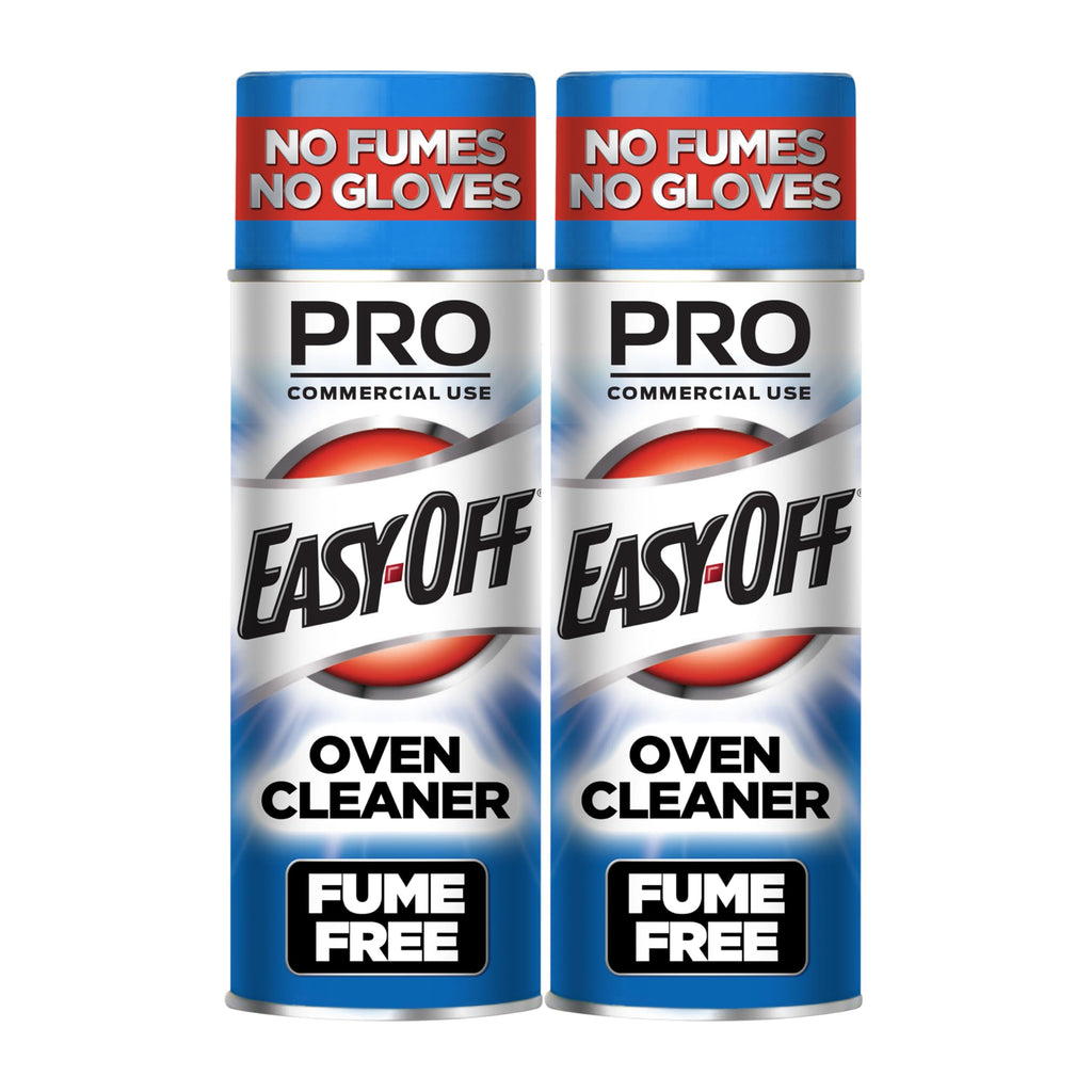 Easy-Off Fume Free PRO size Oven Cleaner Foam, Removes Grease & Burned-On Food, For Ovens, Air Fryers & More 24oz (2-count)