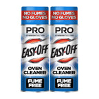 Easy-Off Fume Free PRO size Oven Cleaner Foam, Removes Grease & Burned-On Food, For Ovens, Air Fryers & More 24oz (2-count)