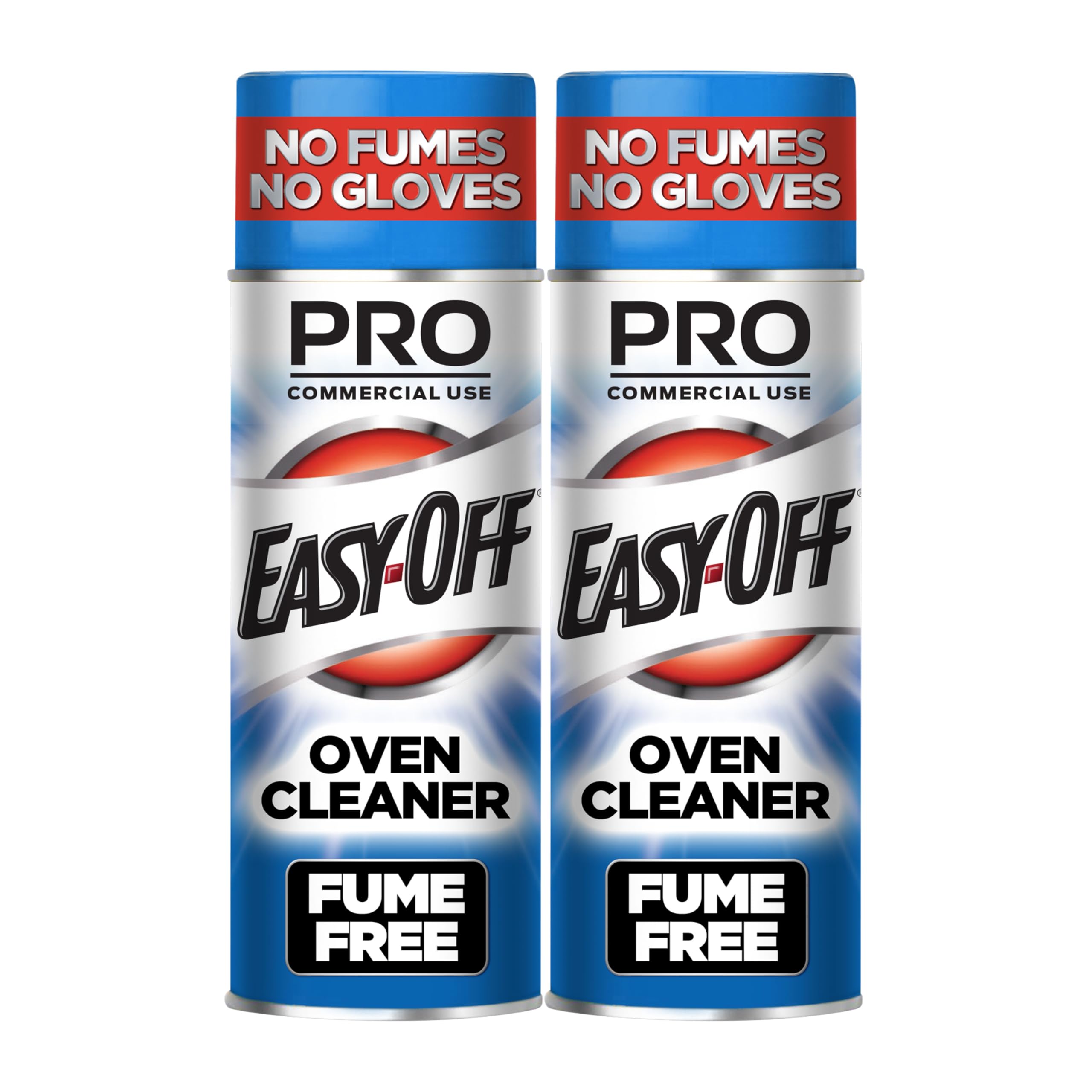 Easy-Off Fume Free PRO size Oven Cleaner Foam, Removes Grease & Burned-On Food, For Ovens, Air Fryers & More 24oz (2-count)
