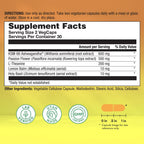 Natural Balance Happy Camper Plus - Supports Relaxation, Mental Energy, Occasional Stress w/KSM-66 Ashwagandha, L Theanine 200mg, Passion Flower, Lemon Balm, Holy Basil, 60-Day Guarantee, 30 Servings