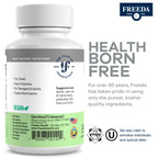 Freedavite Tiny Tablet - Moderate Multivitamin for Men and Women - Pure Vitamin A, C, D, E, B1, B2, B6, B12, Biotin, Calcium, Zinc, Iron, Magnesium, Manganese, Copper, Selenium, Iodine - 250 Count