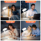 One Fire Cordless Desk Lamp,Dimmable Small Battery Powered Lights,3600mAh Rechargeable Wireless Table Lamp,Mini Lamp&Portable Light for Bed,Book Reading,Home for Small Spaces,Nail Light,Craft,Office
