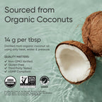 Sports Research Keto MCT Oil from Organic Coconuts - Fatty Acid Fuel for Body + Brain - Triple Ingredient C8, C10, C12 MCTs - Perfect in Coffee, Tea, & More - Non-GMO & Vegan - Unflavored (128 Oz)
