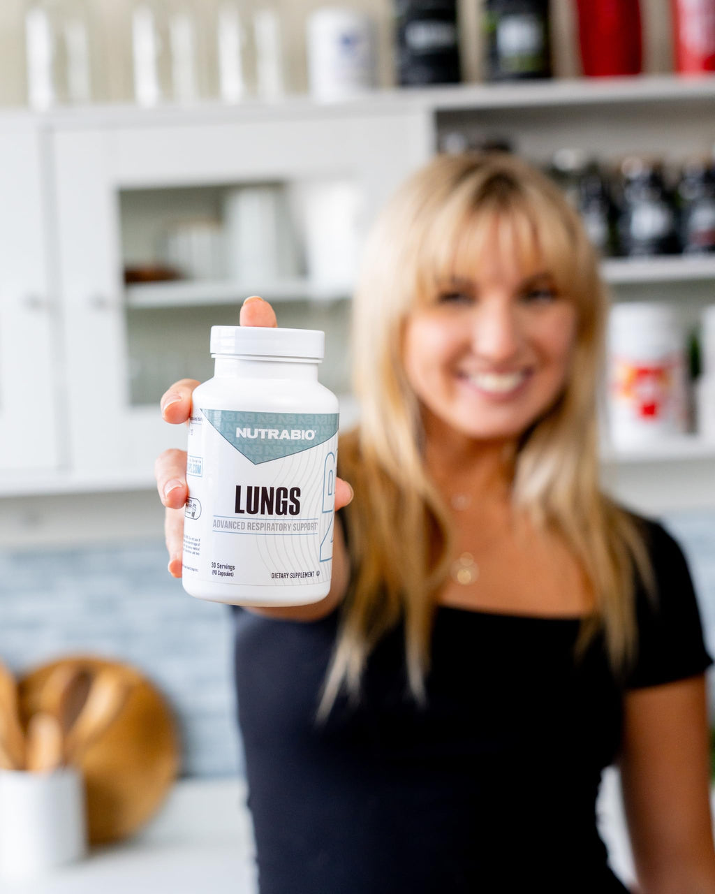 NutraBio Lungs Supplement - Blend of Immuno-LP20 and Natural Extracts to Help Support Respiratory & Immune Health - 90 Capsules