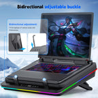 IETS GT600 RGB Laptop Cooling Pad with Giant Turbo Fan (5.5" Diameter), Sealed Foam for Fast Cooling, Laptop Cooler