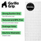 GORILLA GRIP Bath Tub Shower Mat, Bathtub Floor Liner, 35x16 Clear