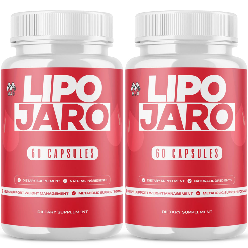 (2 Pack) Lipojaro Capsules, Official Lipo Jaro Pills with Natural Ingredients, Advanced Formula Health & Wellness Support Vitamin, Max Strength Active Lifestyle Multivitamin Supplement (120 Capsules)