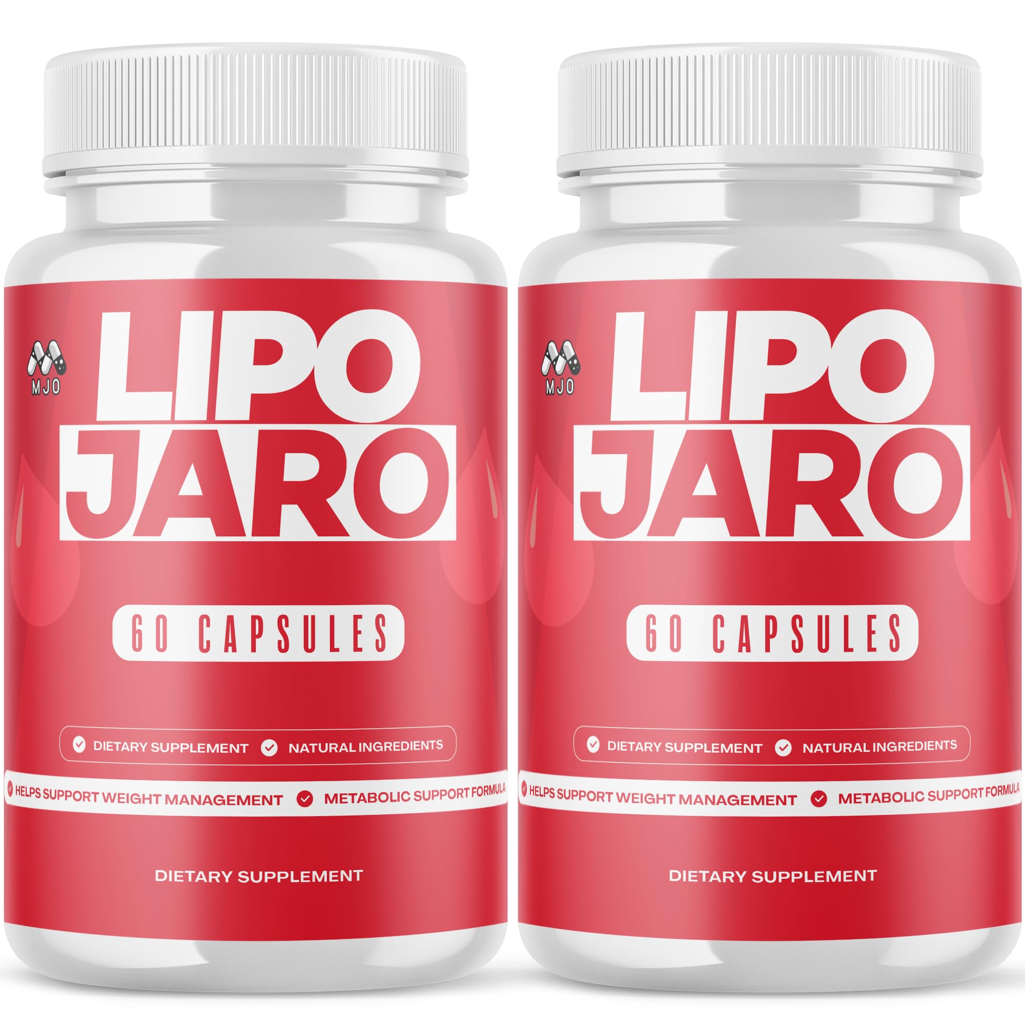 (2 Pack) Lipojaro Capsules, Official Lipo Jaro Pills with Natural Ingredients, Advanced Formula Health & Wellness Support Vitamin, Max Strength Active Lifestyle Multivitamin Supplement (120 Capsules)
