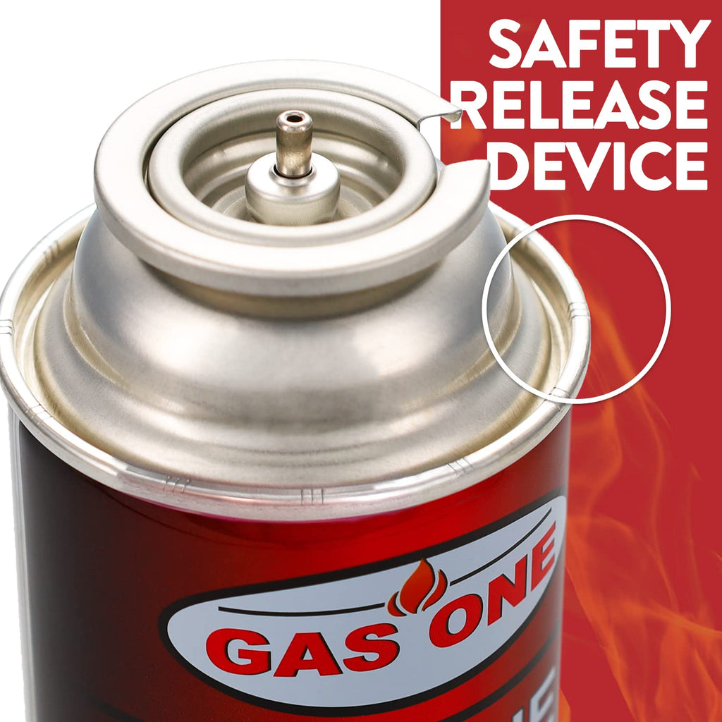 GasOne Butane Fuel Canister, 4 Pack (New Version)