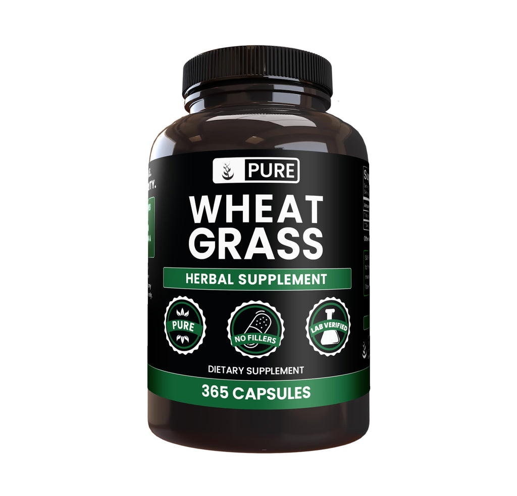 Pure Original Ingredients Wheat Grass (365 Capsules) No Magnesium Or Rice Fillers, Always Pure, Lab Verified