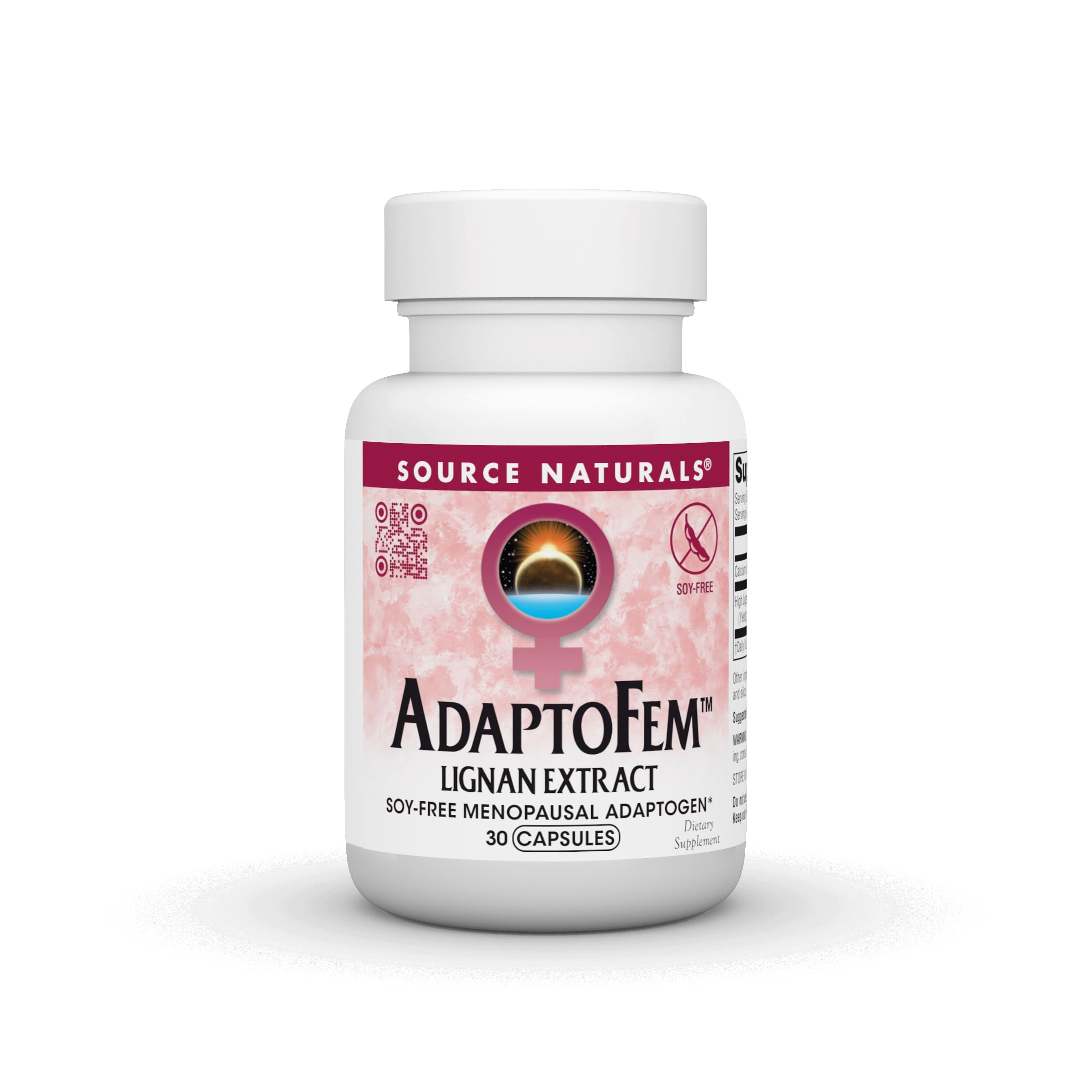 Source Naturals Adaptofem Lignan Extract, Soy-Free Menopausal Adaptogen* - 30 Capsules