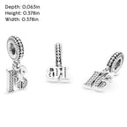 PANDORA 16th Celebration Dangle Charm - Bracelet Charm for PANDORA Moments Bracelets - Sterling Silver with Clear Cubic Zirconia - Gift for Her - Jewelry for Women with Gift Box