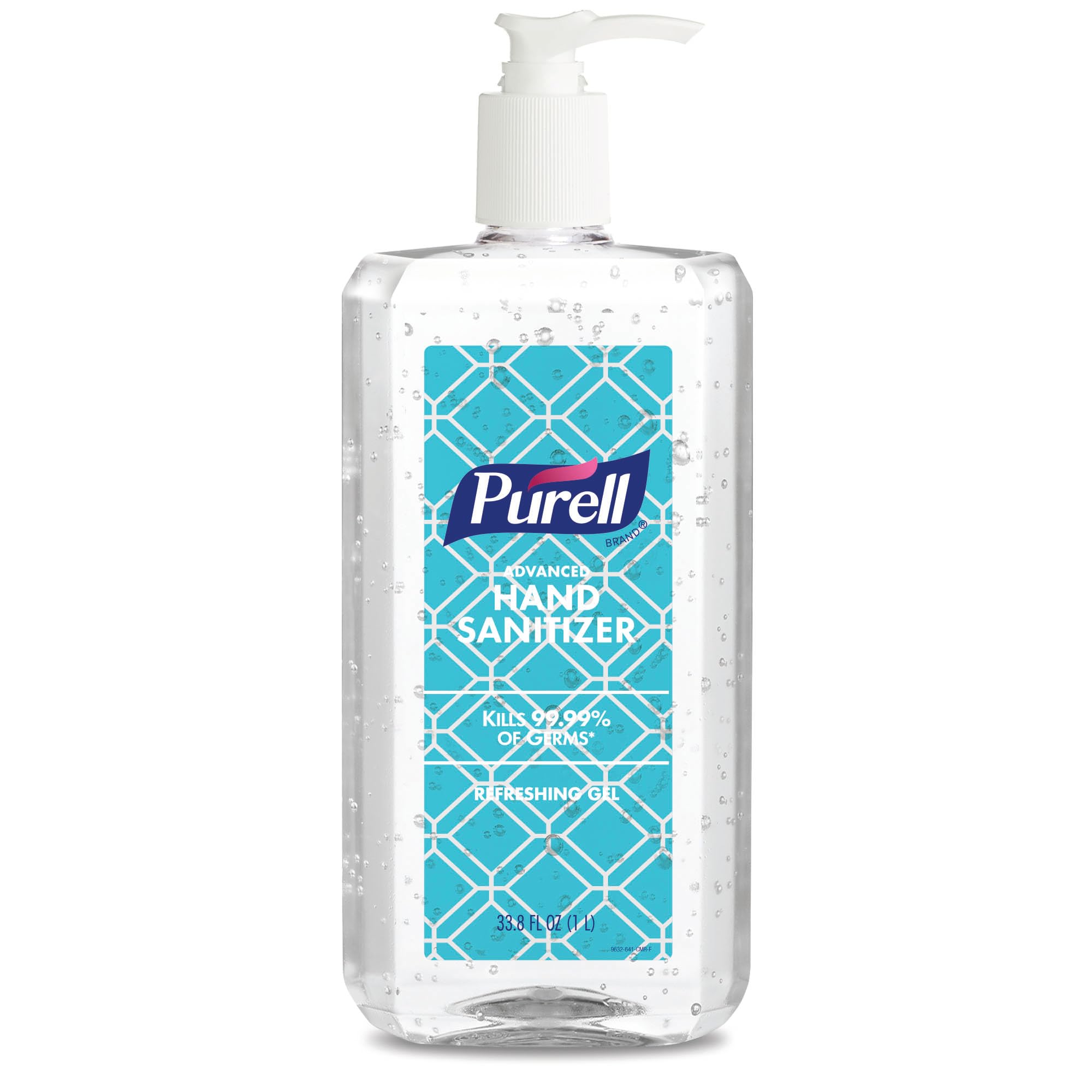 PURELL Advanced Hand Sanitizer Refreshing Gel, Clean Scent, 1 Liter Pump Bottle (Pack of 1) - 9632-04-CMR