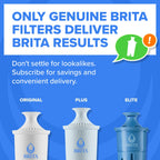 Brita Large 10 Cup Water Filter Pitcher, 1 BritaPlus Filter, Everyday, Black (Package May Vary)