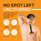 EZPIK Lotion Applicator for Back, Extendable up to 23" - Curved Design Back Lotion Applicator for Elderly/Seniors with Limited Mobility, Lotion Stick & Sunscreen Applicator for Skin Cream, Oils & More