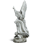 DevotedWalls 20.5" Large Saint Michael Statue Outdoor,Michael the Archangel Slaying Satan,Large Garden Religious Sculpture,San Miguel Arcangel Defender for Porch,Patio or Church Entryway