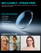 ZanyLen Medium Blue Light Glasses For Woman Computer/Game/TV/Mobile Phone Glasses Blue Light Blocking Glasses Fashion Women Eyeglasses(Champagne)
