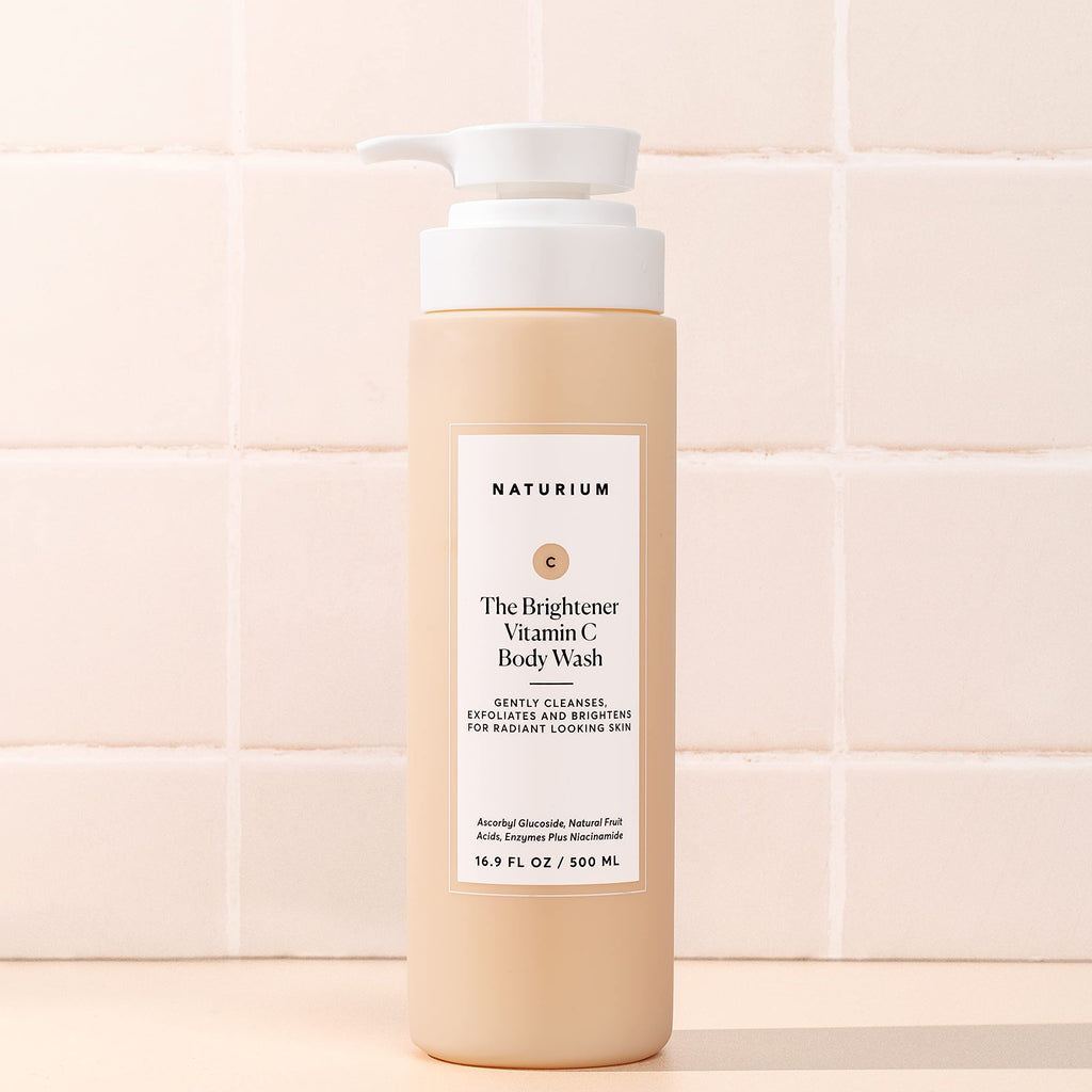 Naturium The Brightener Vitamin C Body Wash, Gentle Cleanser for Smoother-Looking Skin, Removes Dirt, Oil & Other Impurities, 16.9 oz