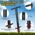 Bulb Planter & Sod Plugger - 34" Long Handle Grass Plugger Tool for Lawn Repair, Heavy Duty Garden Hole Digger with Easy Plug Release for Zoysia Plugs, Bare Spots, Tulip Planting,Turf Transplanting