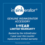 InSinkErator Garbage Disposal Air Switch Kit, Dual Outlet Sink Top Switch Button for All InSinkErator Food Waste Disposer Models, Satin Nickel STS-OOSN