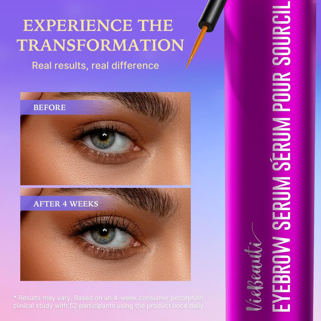 VieBeauti Lash Serum for Eyelash Growth: Eyelash Growth Serum with Advanced Formula to Boost Longer Fuller and Thicker Looking Lashes - Vegan & Cruelty-Free for Sensitive Eyes 3mL