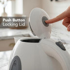 OVENTE 1.7L Electric Tea Kettle, Fast Boiling Water Heater, White KP72W